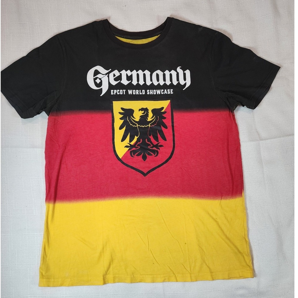 Disney Parks Epcot World Showcase Germany Pavilion Graphic T-Shirt Mens M Black